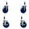 Service Caster 5'' Solid Poly Wheel Swivel 7/8'' Expanding Stem Caster Set 2 Brakes, 4PK SCC-EX20S514-SPUS-2-TLB-2-78 - alternate 1